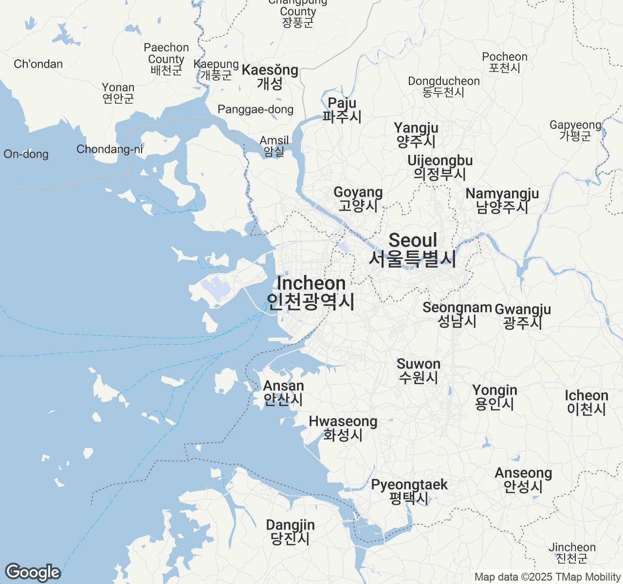 Map of Incheon